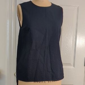 COS Seersucker Sleeveless Top Sz. 8